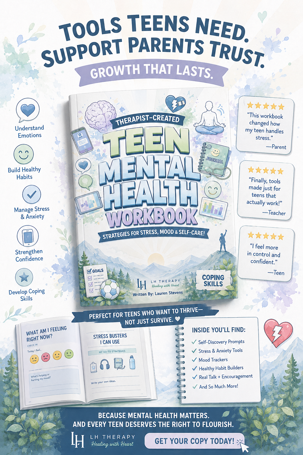 Teen Mental Health Workbook (Digital)