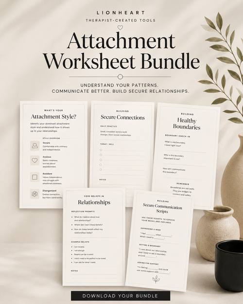 Attachment Worksheet Bundle